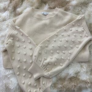 FAVLUX Beige Textured Women's Sweater